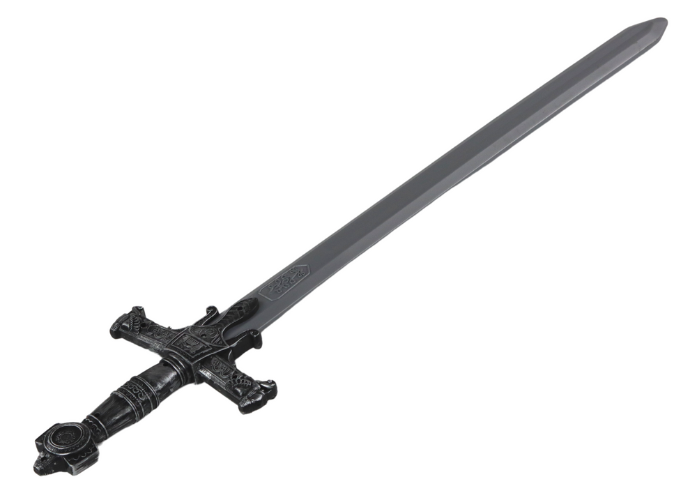 Meč bojovníka se zvuky LEAN Toys 80 cm zdobená rukojeť rytířské dobrodružství