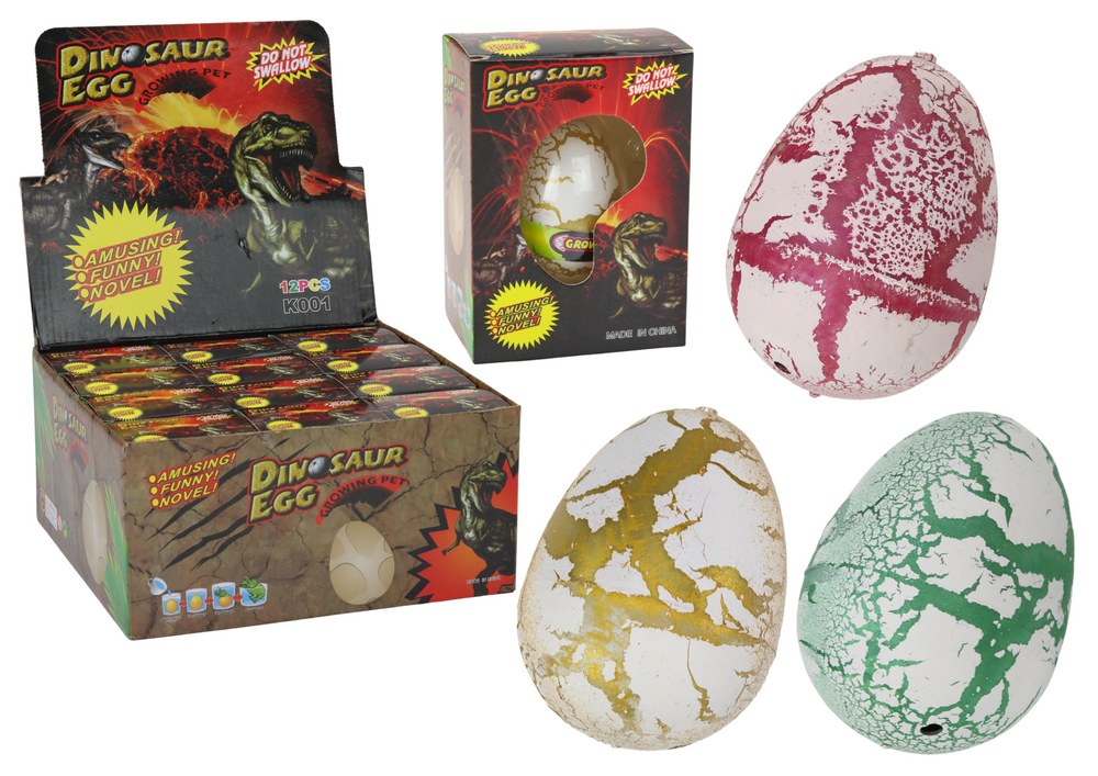 Vajíčko Dinosaura Líhnoucí se Rostoucí ve Vodě LEAN Toys 6cm s certifikací CE