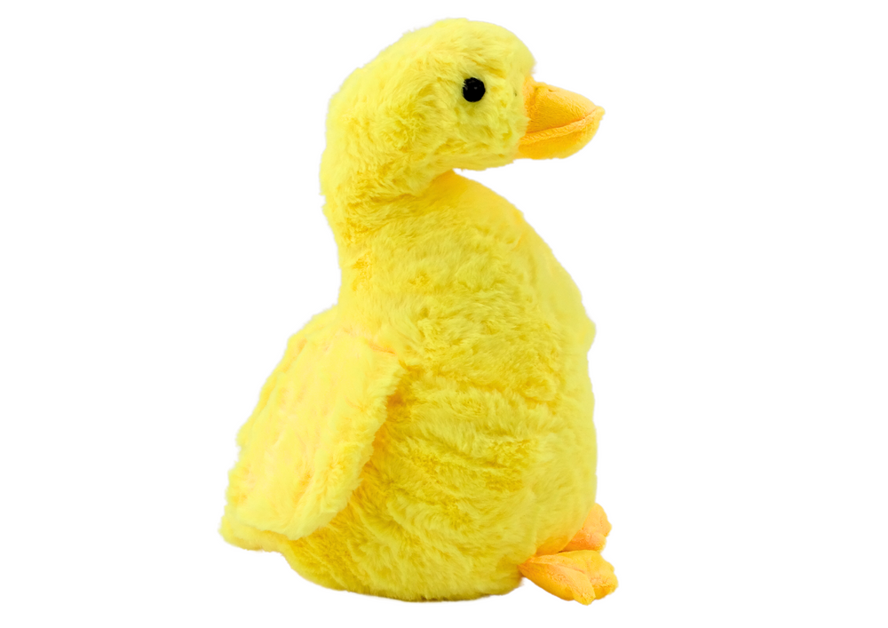 Velká Žlutá Plyšová Husa LEAN Toys 40 cm - Mazlivá Dekorace s Měkkým Tělem