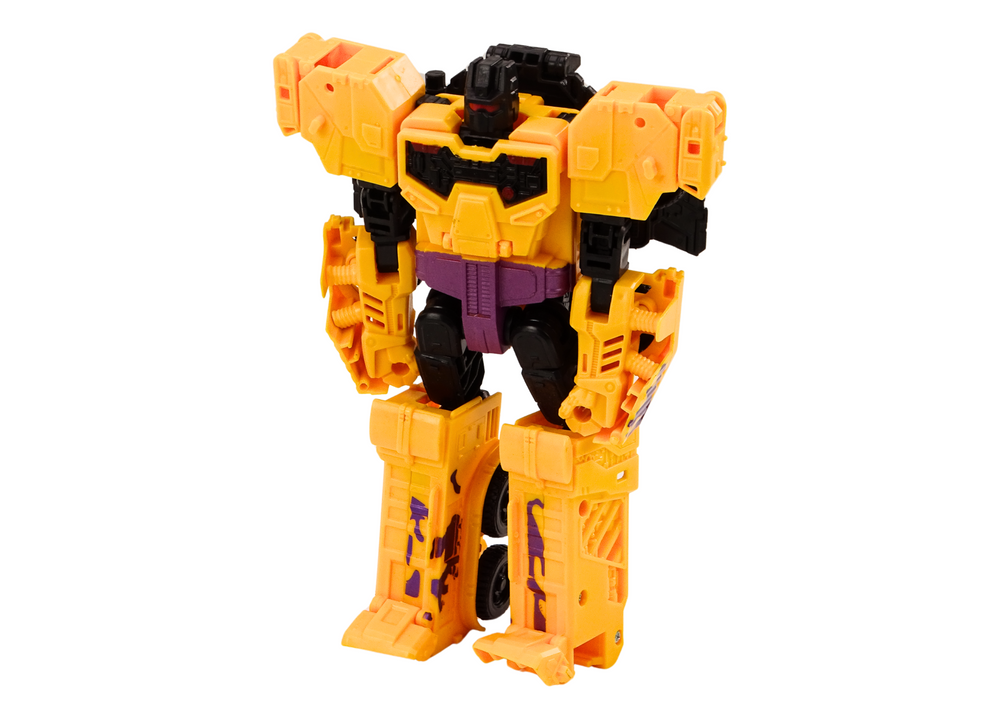 Robot X-Warrior Žlutý od LEAN Toys — Detail transformace na tank