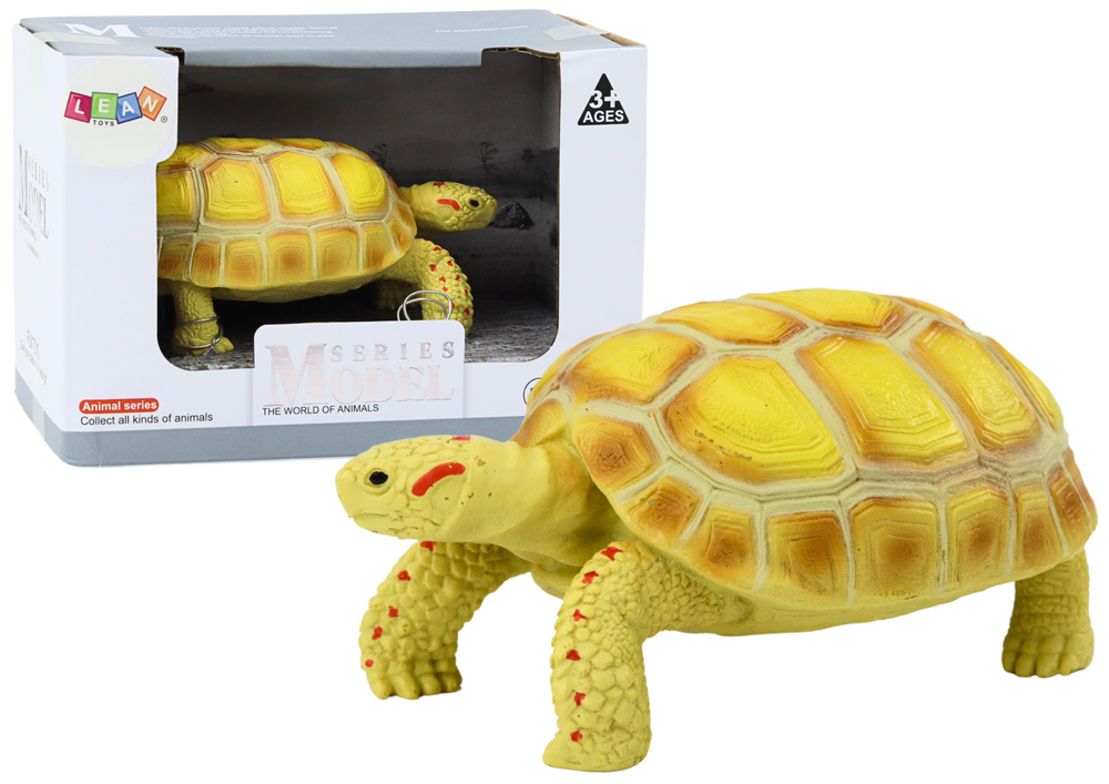 Sběratelská figurka Suchozemská želva žlutý plaz od LEAN Toys - realistická hračka s autentickými detaily