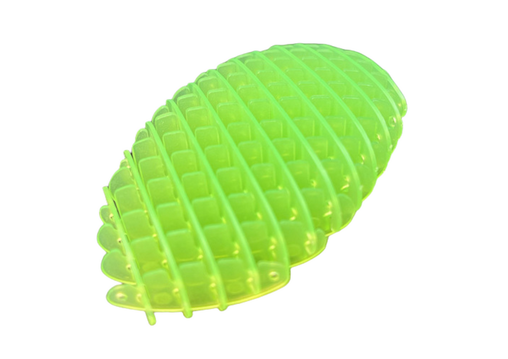Antistresová fidget hračka LEAN Toys zelená 5 cm - pružná smyslová hračka pro relaxaci a soustředění