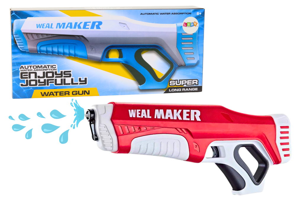 Automatická Vodní Pistole LEAN Toys červená 350 ml s akumulátorovým napájením
