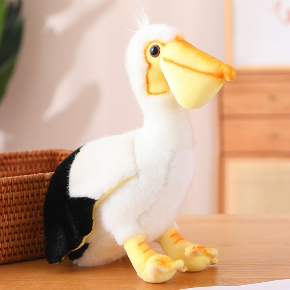 Plyšový Pelikán LEAN Toys 24cm - Mäkká hračka pre deti s realistickým dizajnom