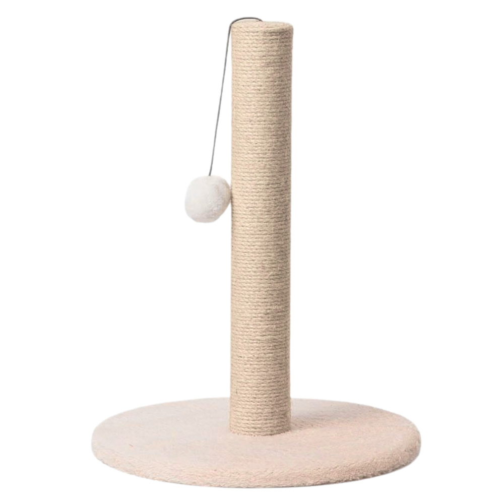 Škrabadlo pro kočku LEAN Béžové, výška 40 cm, šířka 30 cm, niský sloupek na škrábání — Detail