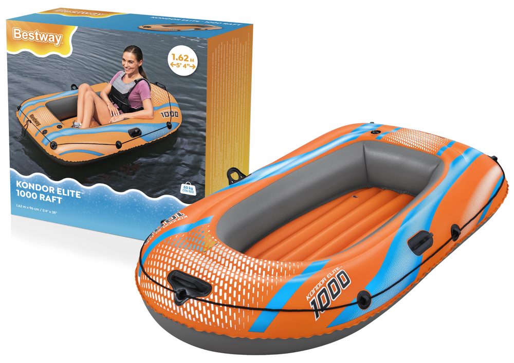 Nafukovací Člun 162 x 96 cm Kondor Elite 1000 Bestway 61135