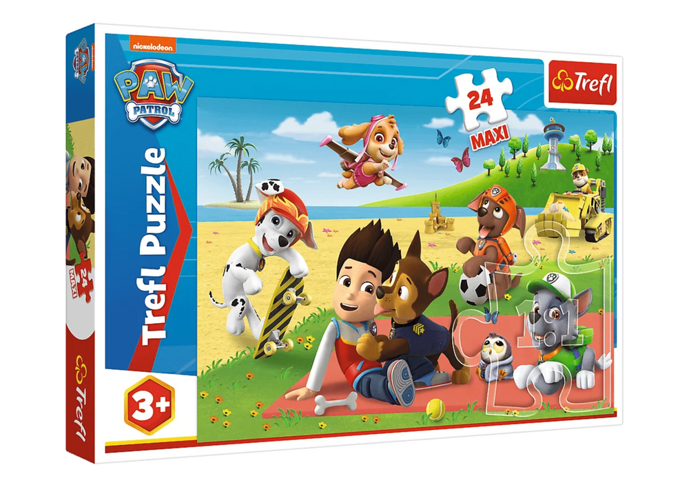Puzzle 24 Maxi Trefl Puzzle - Zábava na dece Viacom Tlapková Patrola 14346 — Celkový pohled