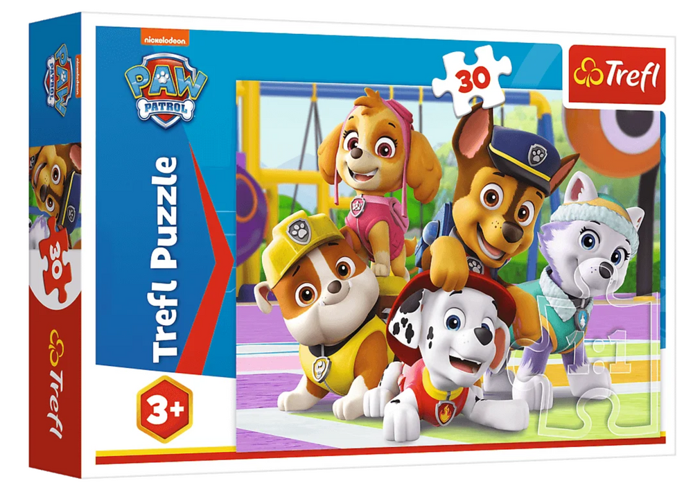 Třicetidílné puzzle Psi Patrol Vždy na čas Trefl 18286 — Celkový pohled