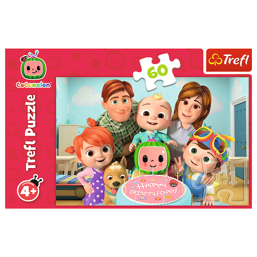 Puzzle Trefl 60 kusů Cocomelon pro děti od 4 let, rozměr 33 x 22 cm — V provozu