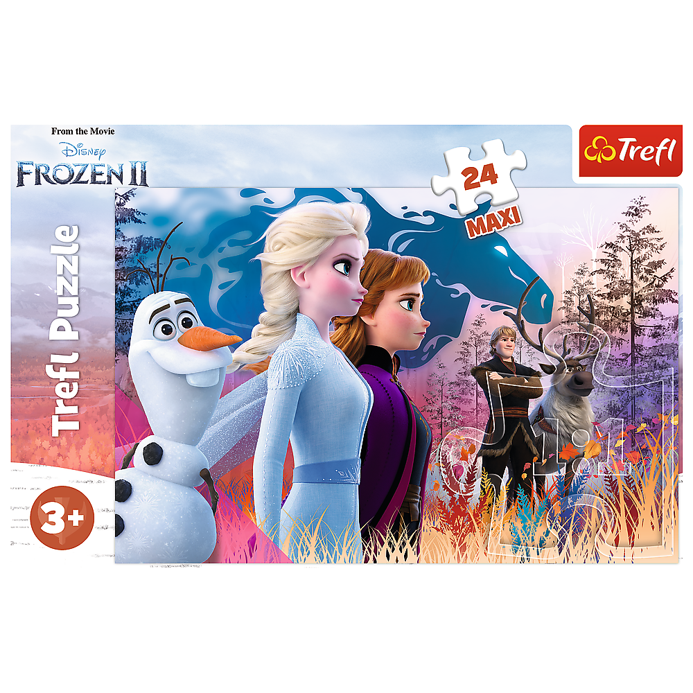 Puzzle Trefl 14298 - Kouzelná výprava Frozen 2, 24 dílků, pro děti od 3 let — V provozu