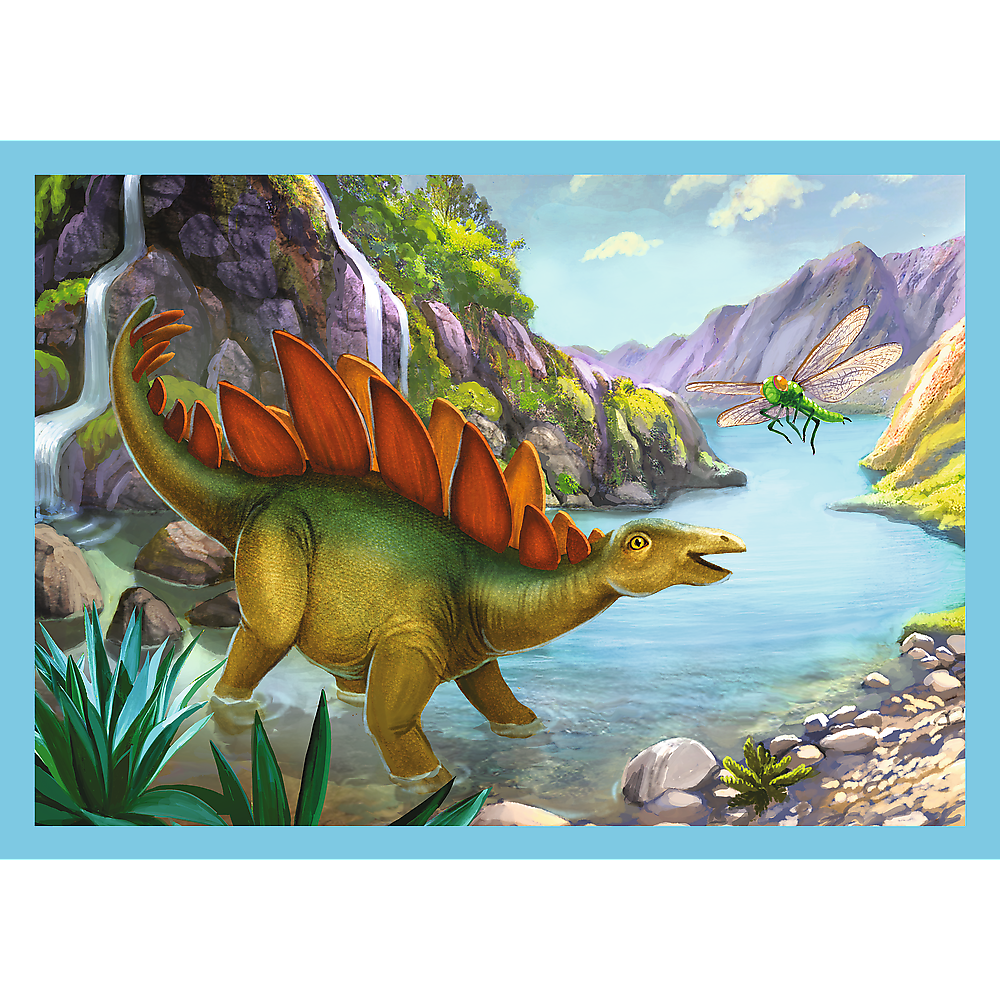 Puzzle - 4v1 - Výjimeční dinosauři - Trefl 34609 — Detail