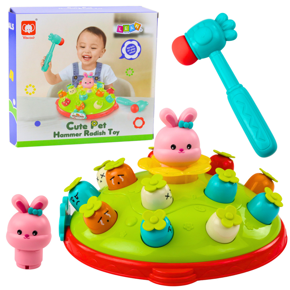 Interaktivní hra Sklopte mrkev s králíčkem LEAN Toys pro děti od 3 let — Celkový pohled