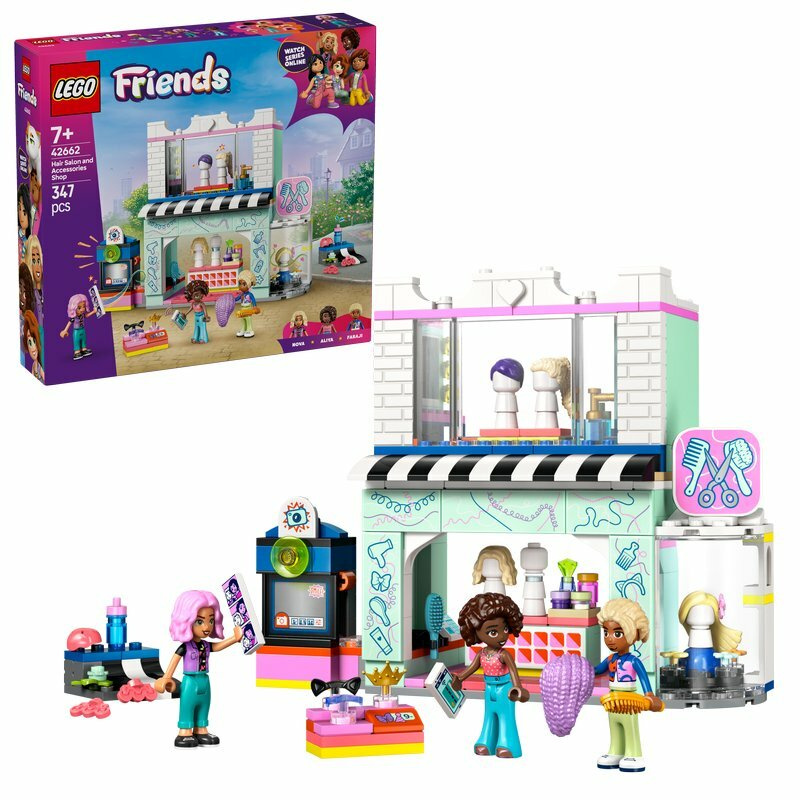 LEGO 42662 FRIENDS Kadeřnický Salon a Obchod s Ozdobami — Celkový pohled