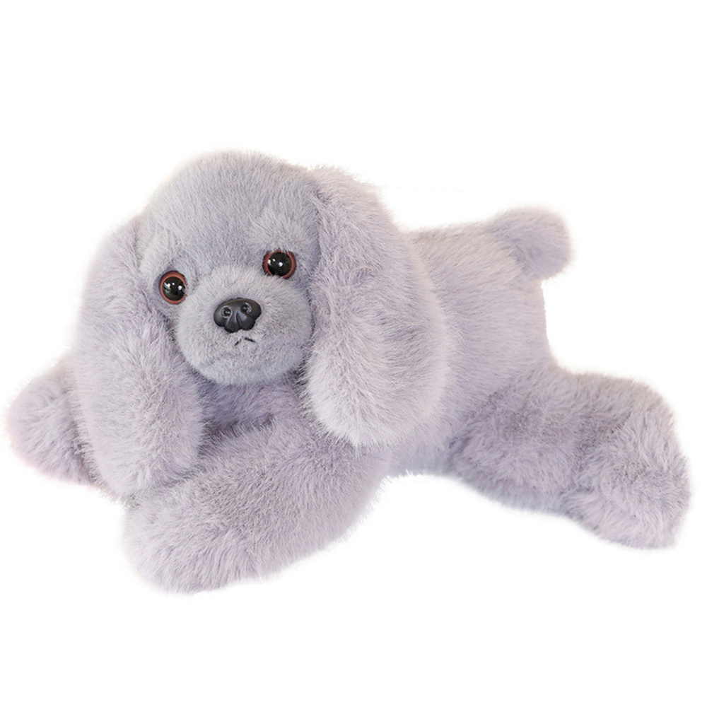 Plyšový pejsek LEAN Toys s kuličkami v tlapkách Šedý 30 cm — Detail tlapky