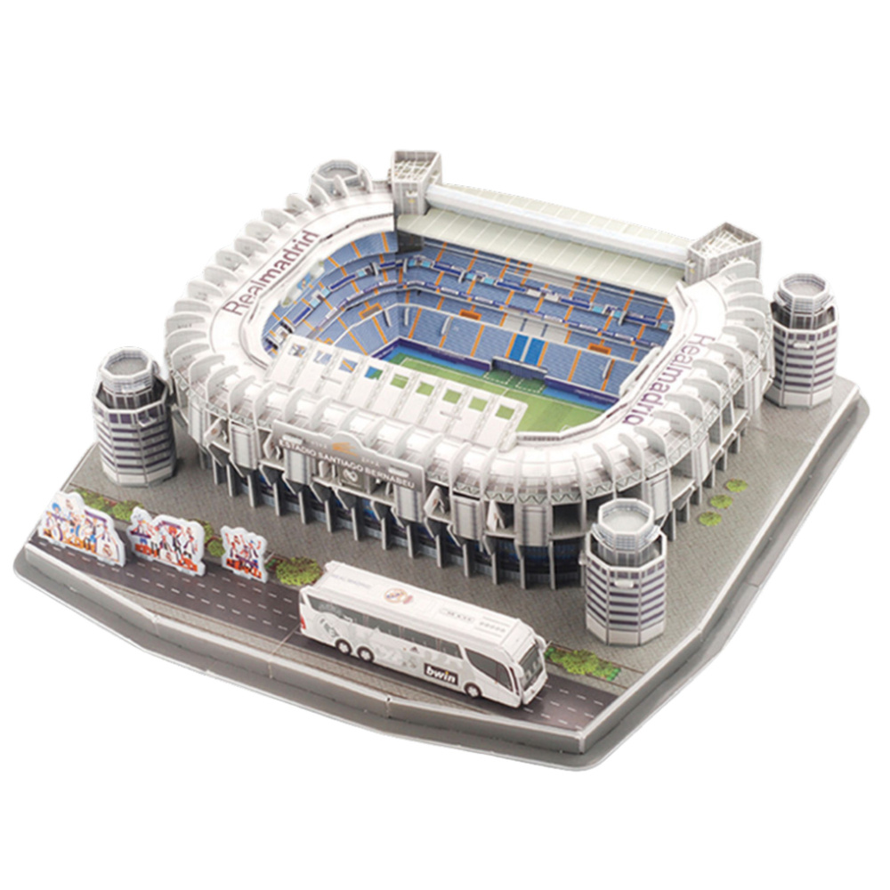 3D Puzzle Stadion Santiago Bernabeu Real Madrid 101ks LEAN Toys — Detail