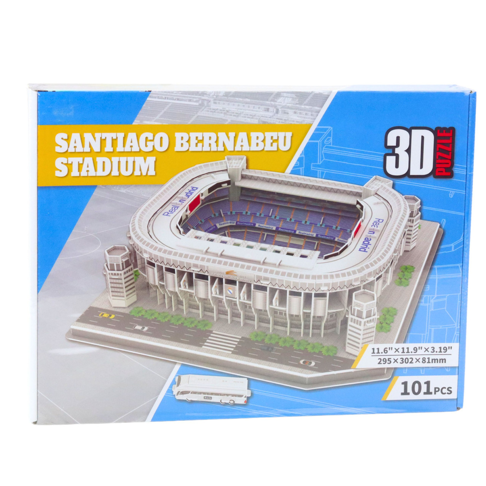 3D Puzzle Stadion Santiago Bernabeu Real Madrid 101ks LEAN Toys — V provozu