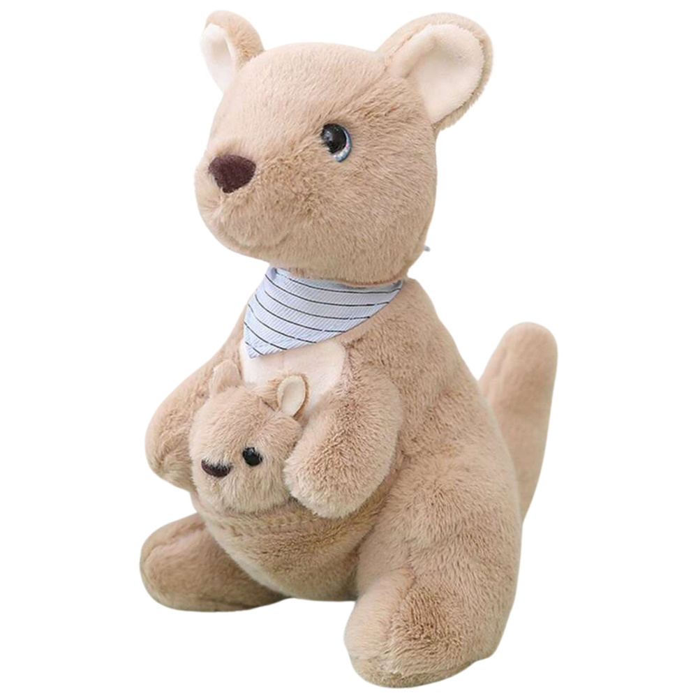 Plyšová hračka klokánek s mládätom LEAN Toys 23 cm - mäkký spoločník pre najmenších