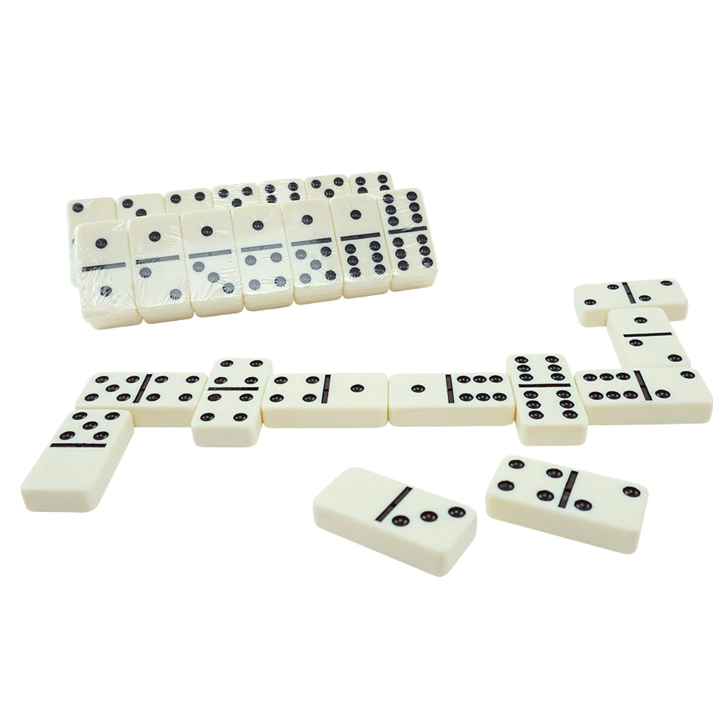 Domino klasické LEAN Toys, 28 kamenů, od 3 let — Detail