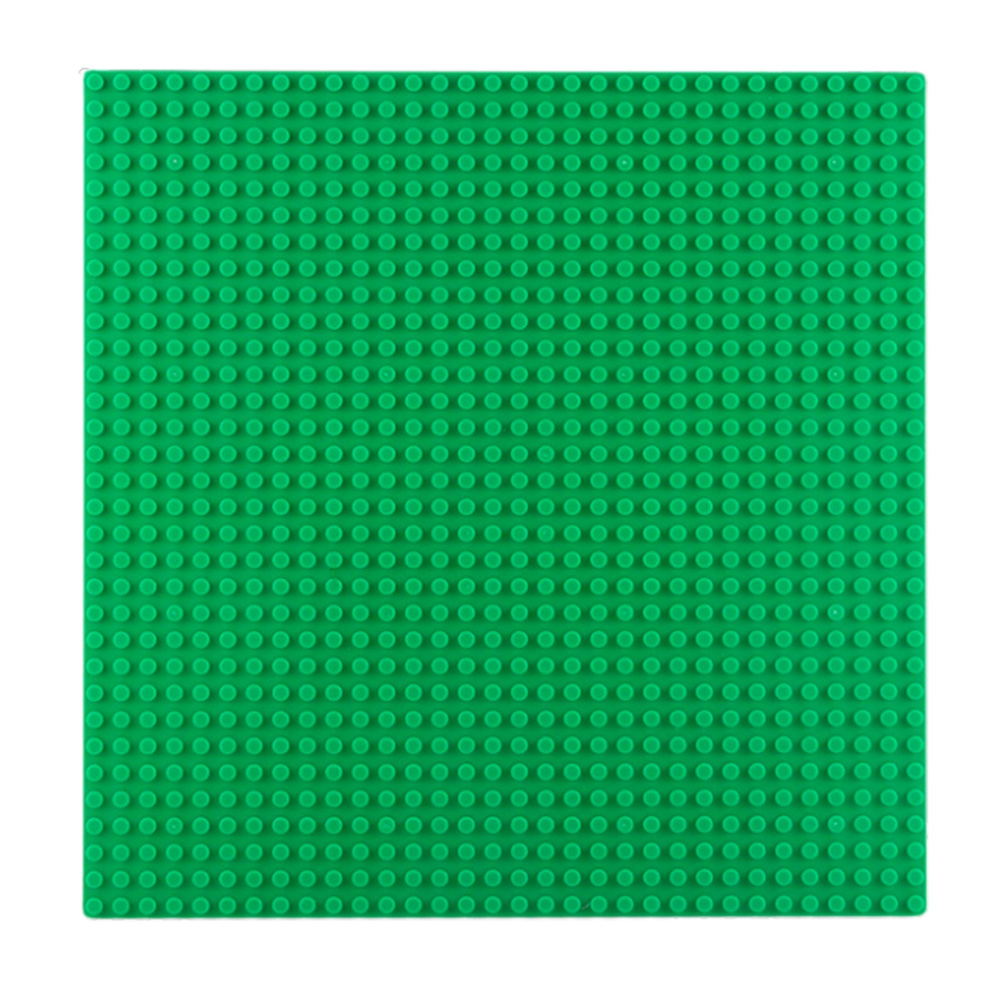 Stavební deska LEAN Toys tmavě zelená 25,5 x 25,5 cm pro děti od 3 let — Detail