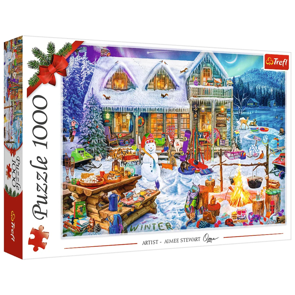 Puzzle Trefl Puzzle - 1000 dílů, zimní motiv, pro všechny věkové skupiny — Celkový pohled