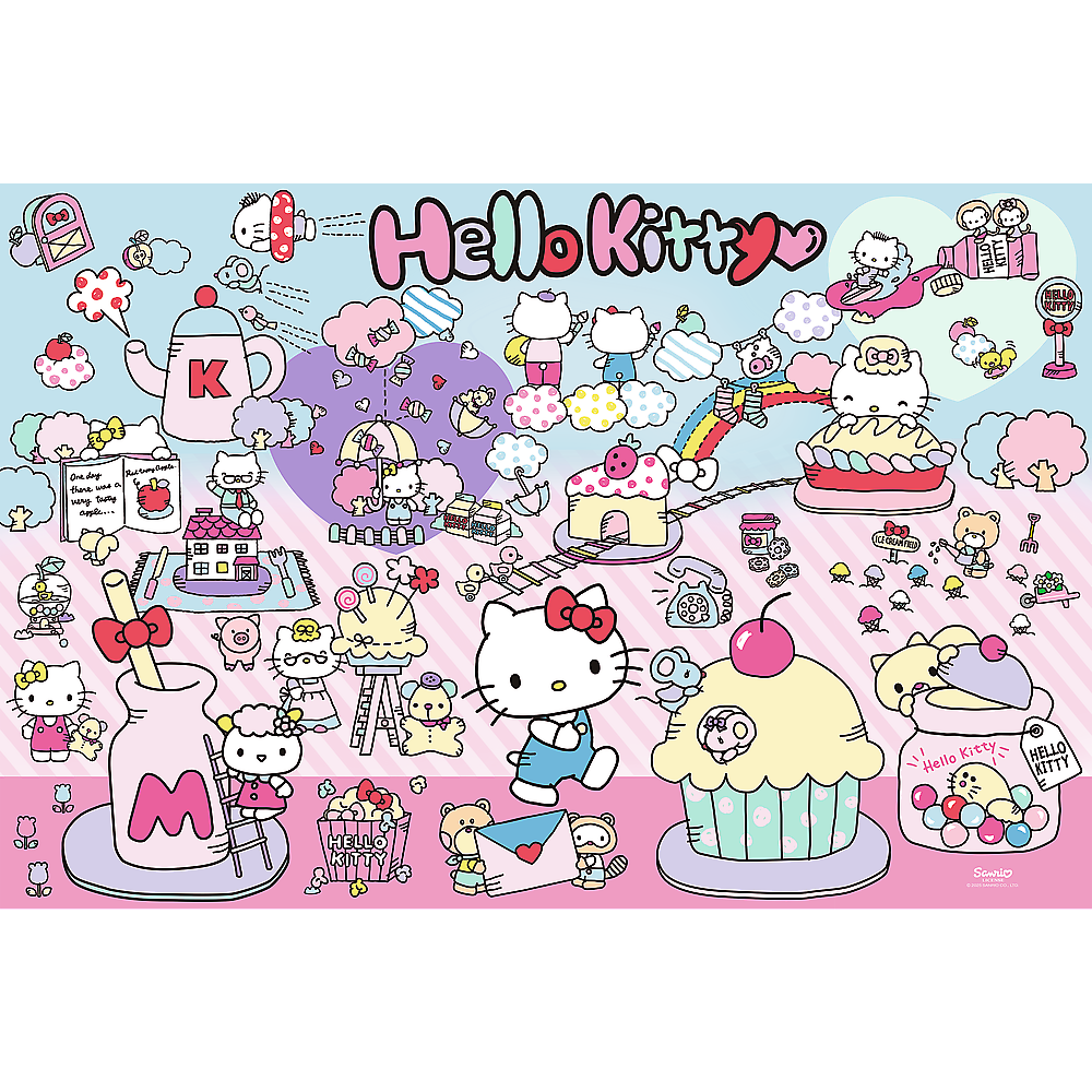 Puzzle Trefl 300 dílků - Poznej svět Hello Kitty — Detail