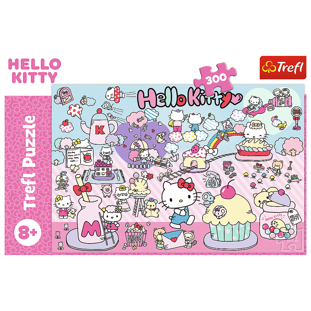 Puzzle Trefl 300 dílků - Poznej svět Hello Kitty — V provozu