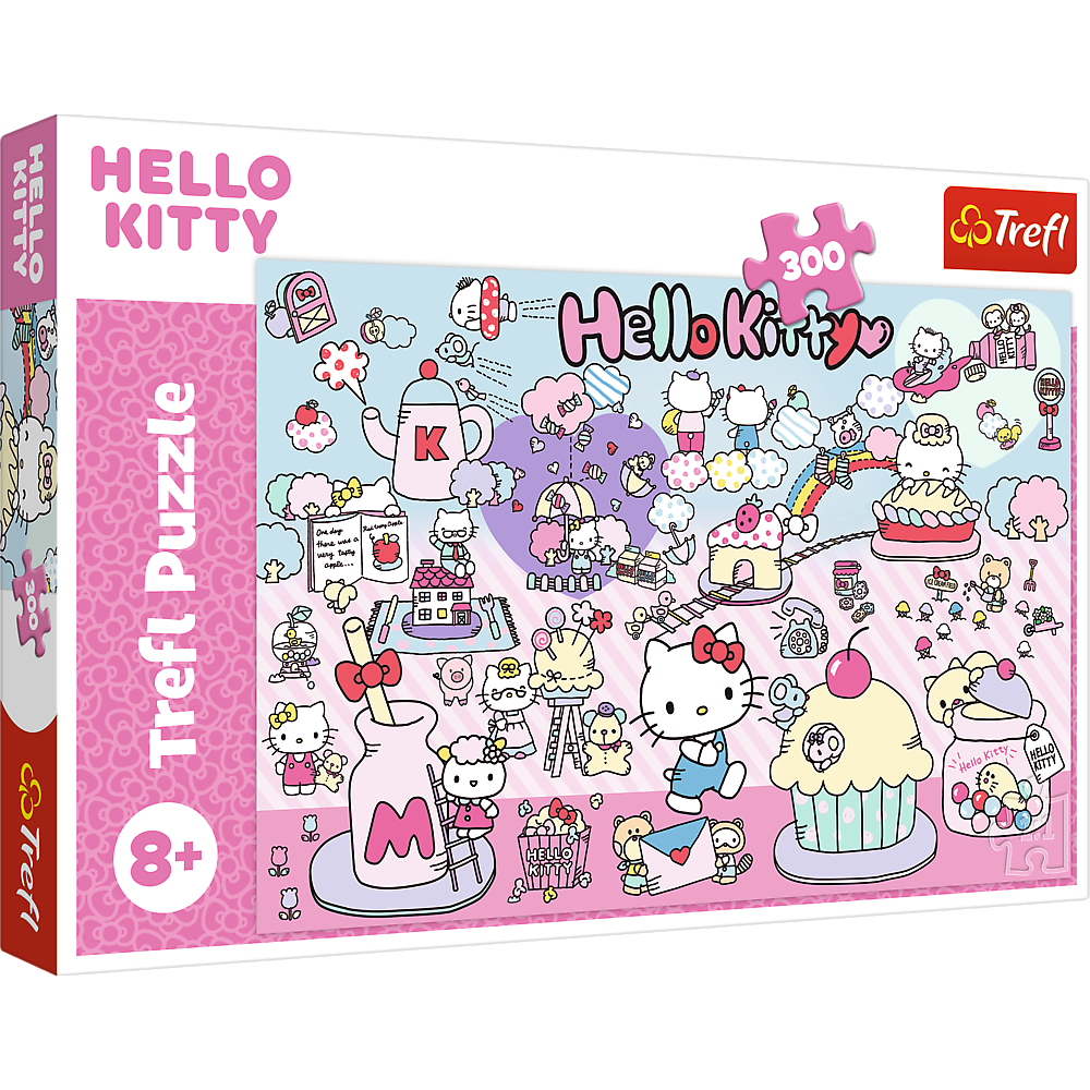Puzzle Trefl 300 dílků - Poznej svět Hello Kitty — Celkový pohled