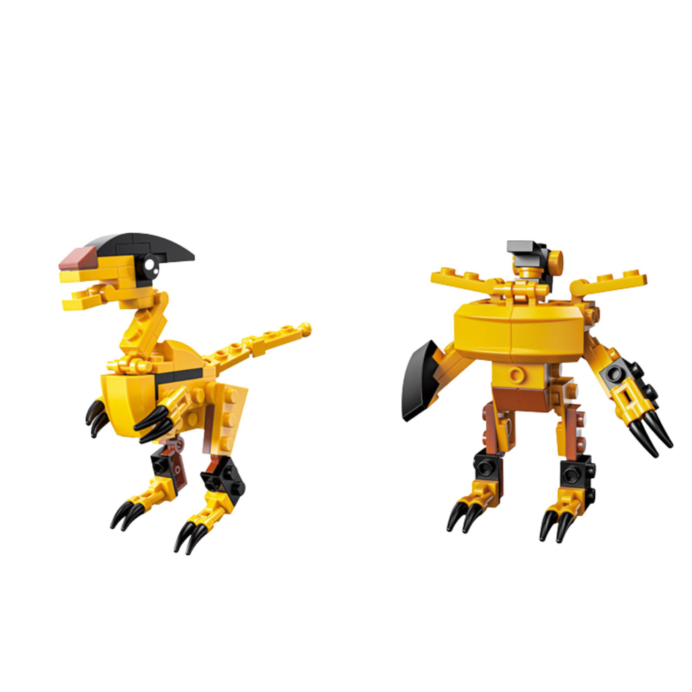 Konstrukční Stavebnice Dino Robot 2v1 57-70 ks Mix — V provozu