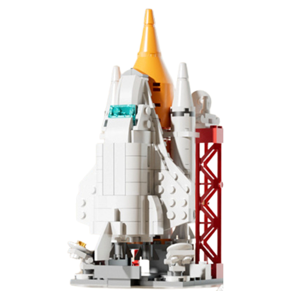 Konstrukční stavebnice LEAN Toys – kosmická stanice a raketa, 24–58 dílků, pro děti od 3 let — Detail