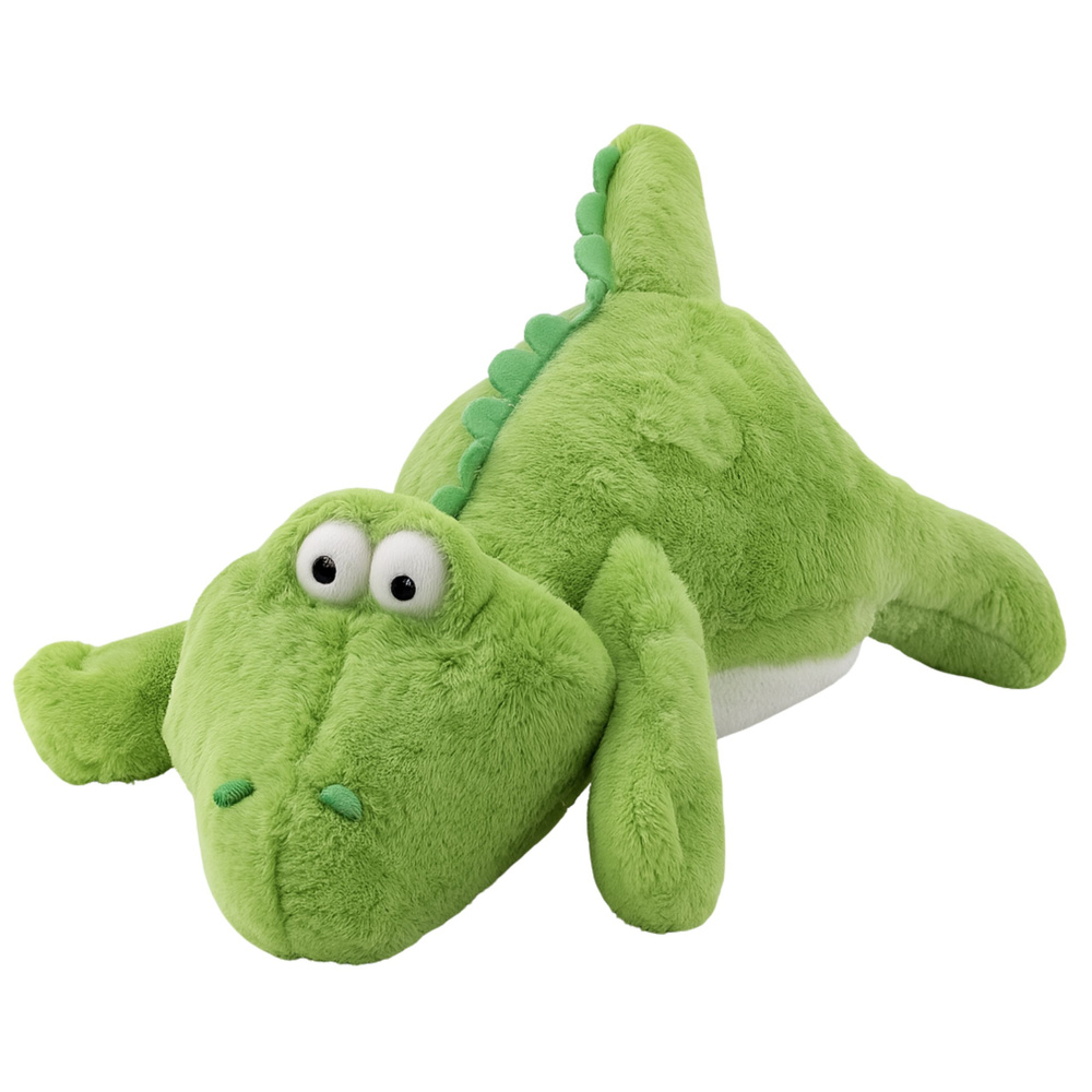 Plyšová hračka krokodýl LEAN Toys svetlo zelený 42cm mäkký mazlíček pre deti
