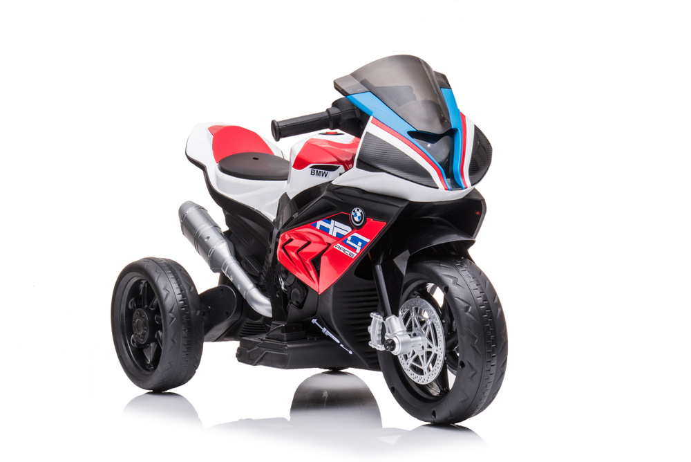 Elektrická motorka BMW HP4 červená 6V pro děti 3-5 let - licenční model s LED světly a zvuky