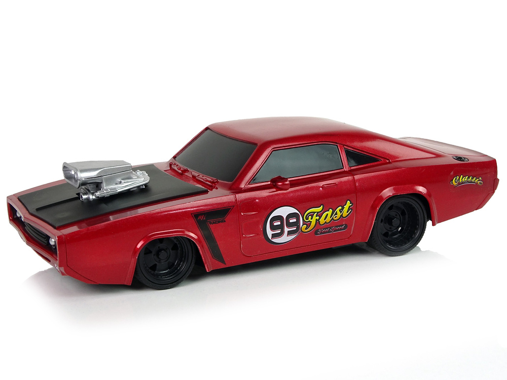 Športové RC auto v mierke 1:20, červené, s diaľkovým ovládaním