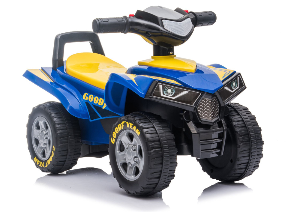 Detský elektrický štvorkolka LEAN Toys 551-G so zvukmi a svetlami, modrá, pre deti vo veku 3–6 rokov