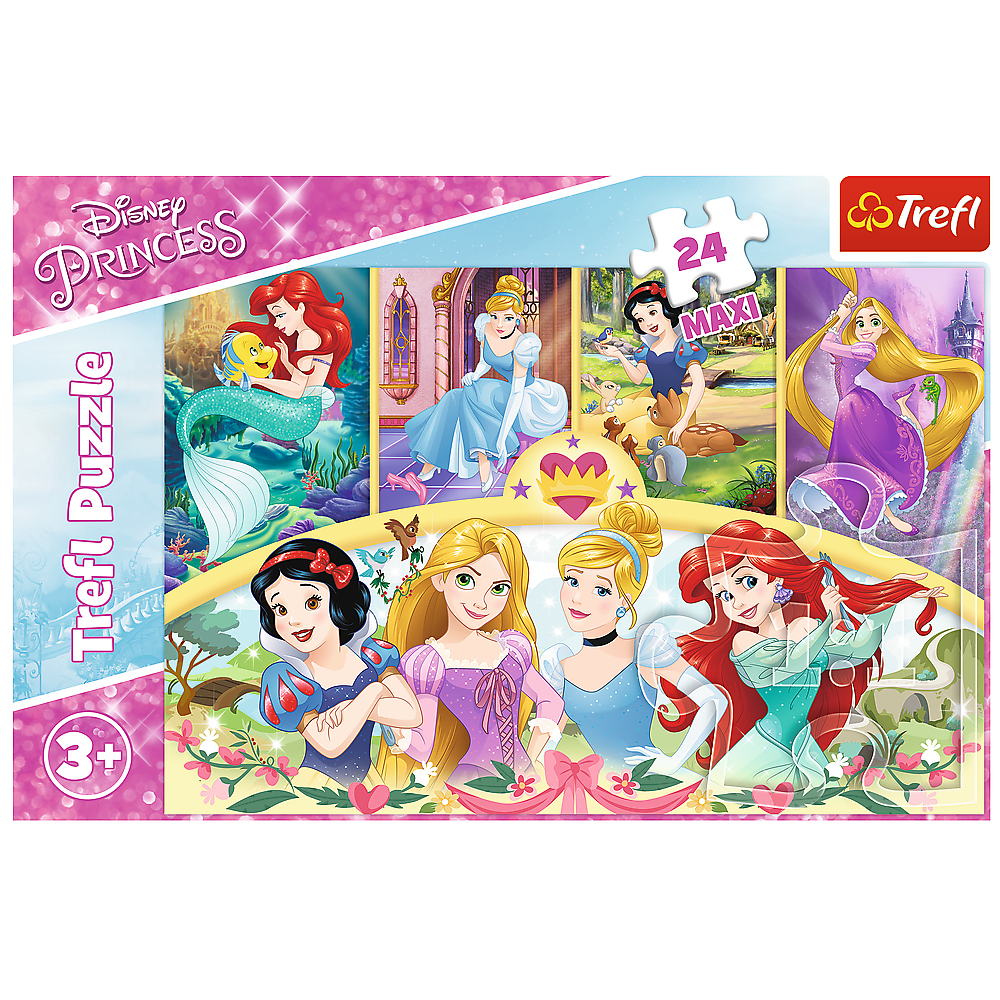 Puzzle LEAN Toys 24 dílků - Kouzlo vzpomínek Disney Princezny 14294 — V provozu
