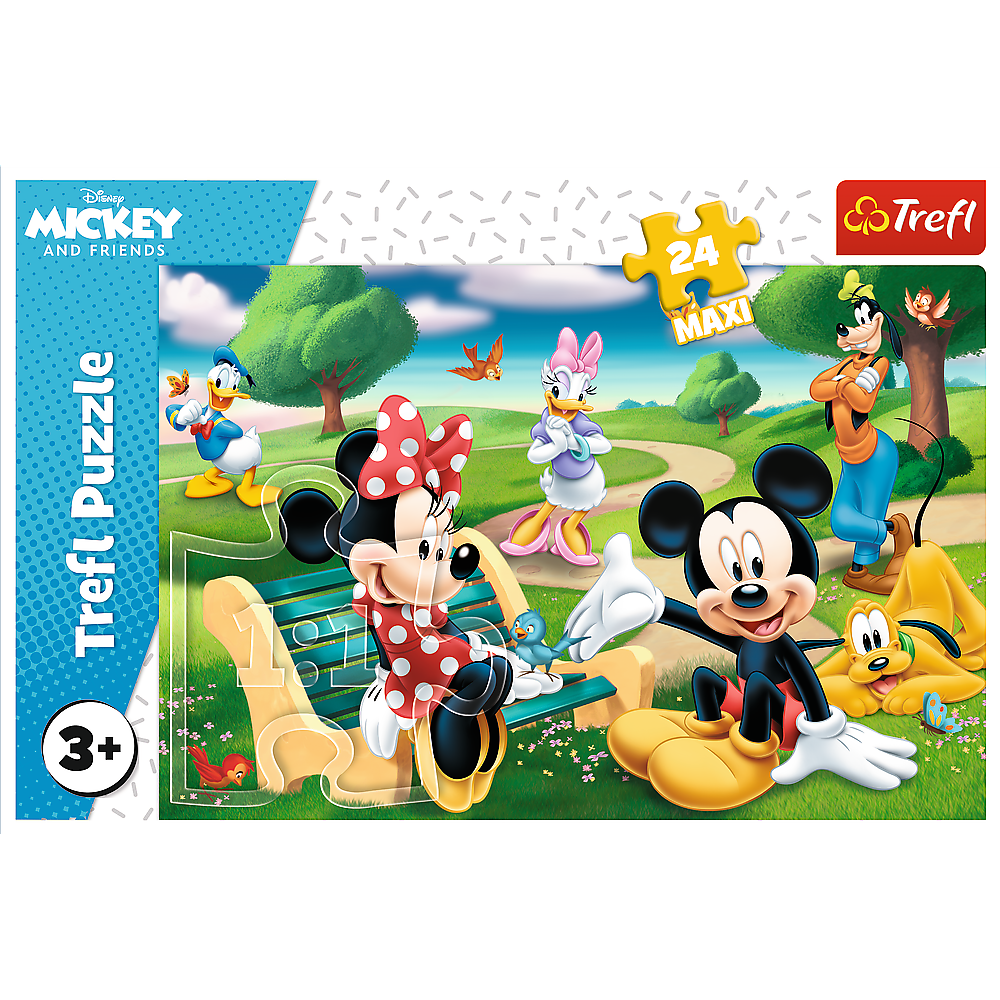 Puzzle Trefl 14344 Mickey Mouse v kruhu přátel — V provozu