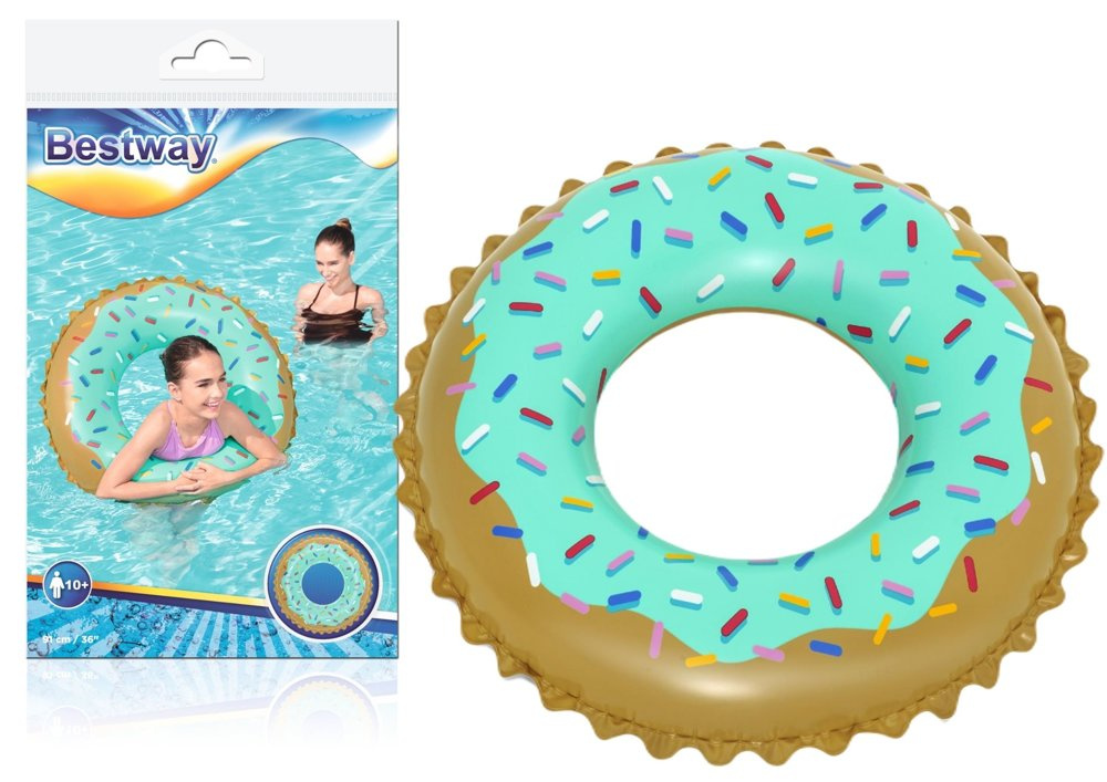 Plovací kruh Donut Mátový 91 cm Bestway 36300