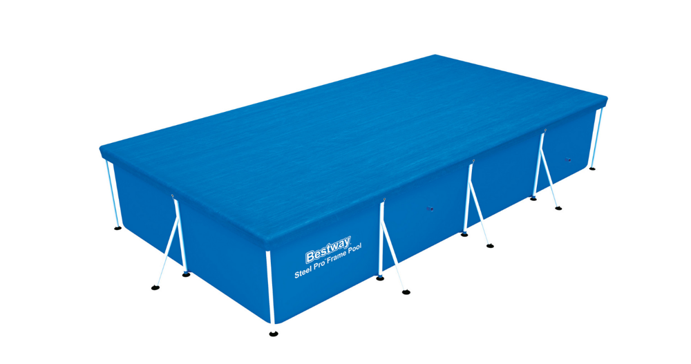 Kryt na bazén s kovovým rámem 400 x 211 cm Bestway 58107 - ochrana před nečistotami