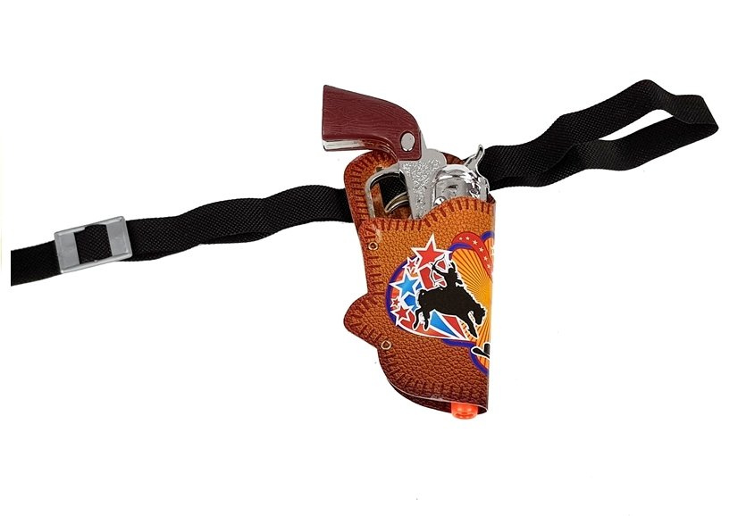 Střelecký set LEAN Toys pro hru na kovboje s puškou a revolverem — Detail produktu