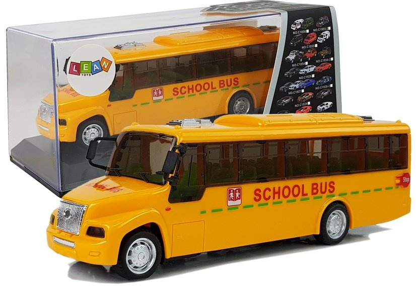 Školský autobus s výsuvnou časťou, svetlami a zvukmi, otvárateľnými dverami