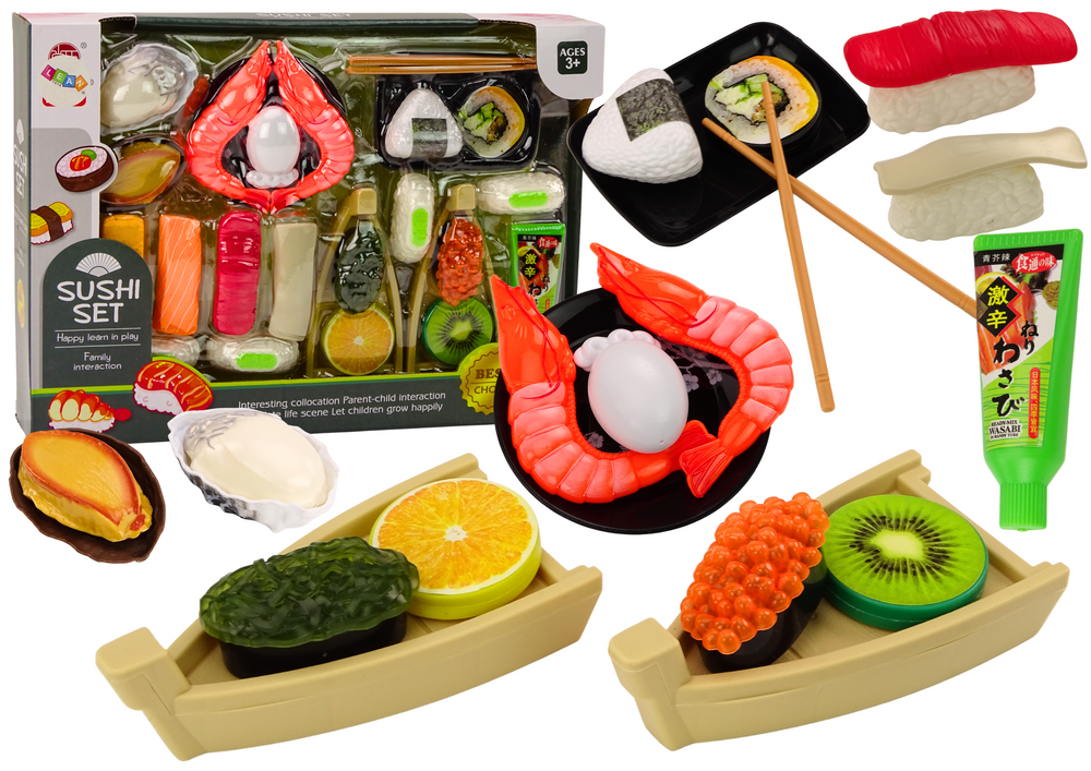 Sada na výrobu sushi hraček LEAN Toys 24 kusů s krevetami pro děti od 3 let s certifikátem CE