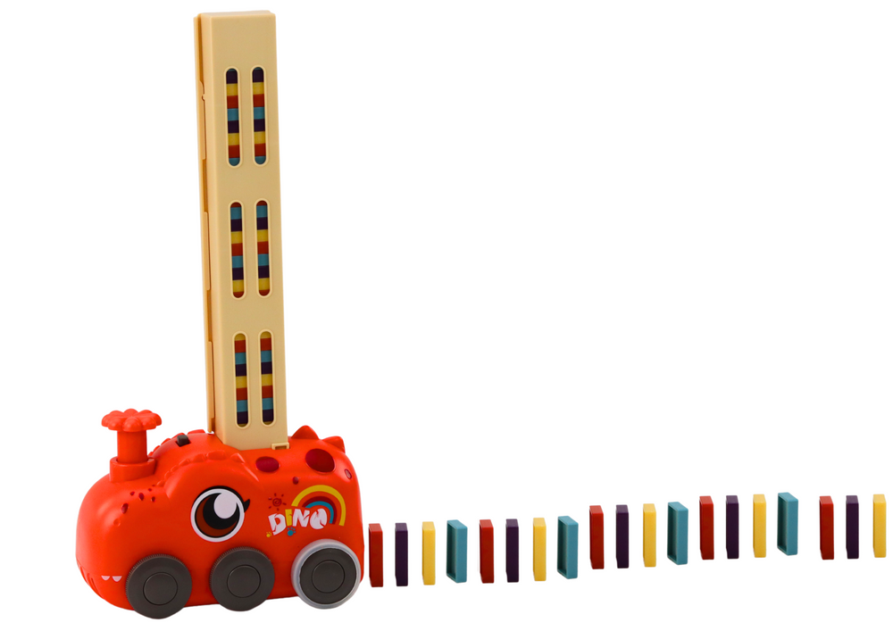 Auto na baterie LEAN Toys s dominovými kostičkami — Detail