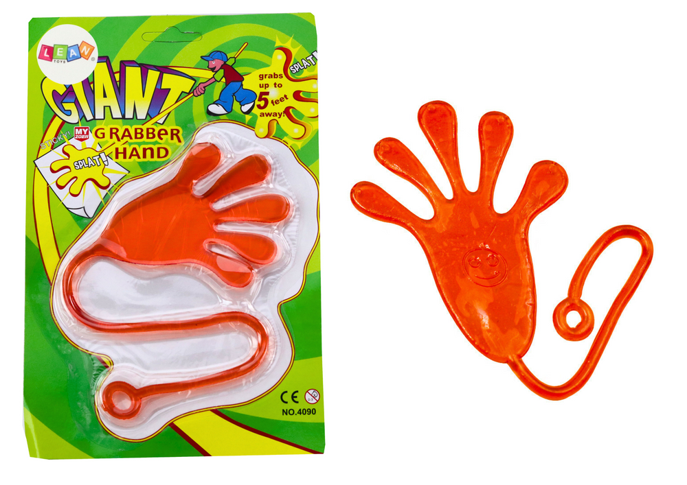 Elastická Lepící Ruka Glut Slime Oranžová