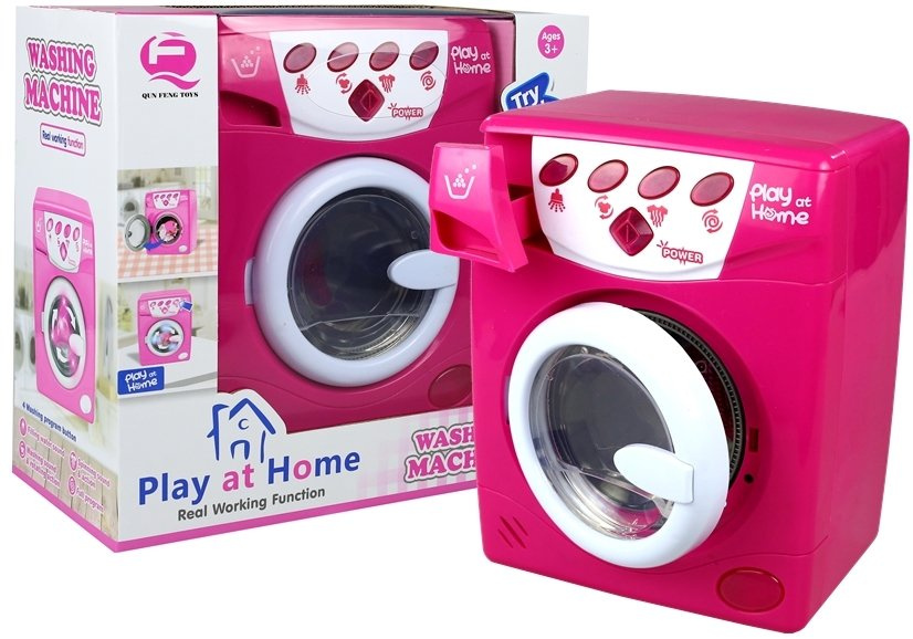 Pračka LEAN Toys s efekty světla a zvuku, pro děti od 3 let — Celkový pohled