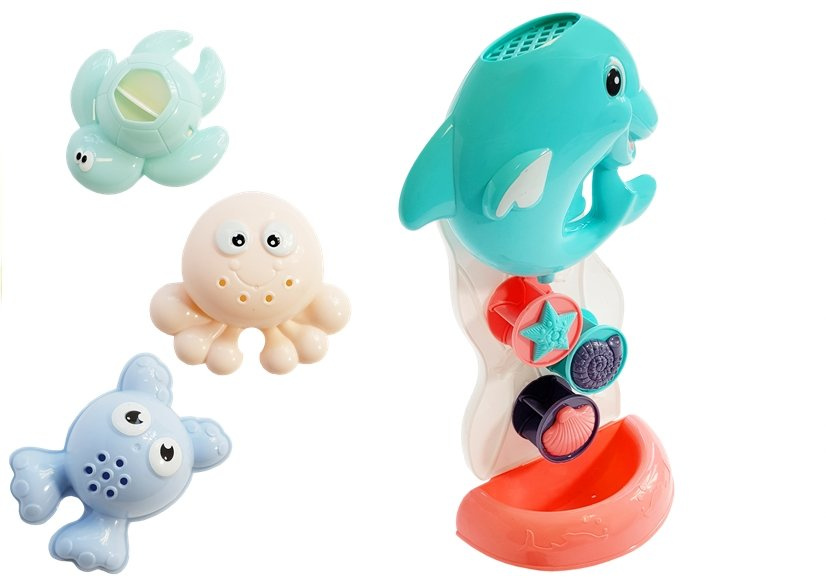 Hračka do koupele LEAN Toys Mořská zvířátka s delfínem — Detail