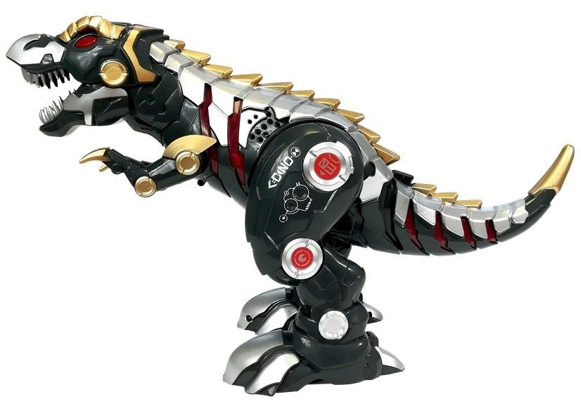 Dinozaur R/C LEAN Toys 35 cm s pilotem a USB nabíječkou — V provozu