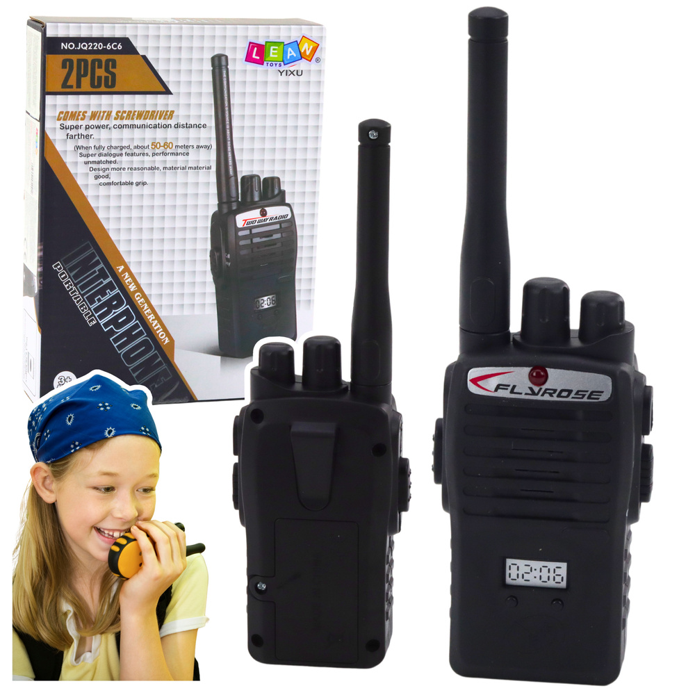 Sada detských vysielačiek typu walkie-talkie s dosahom 50–60 m