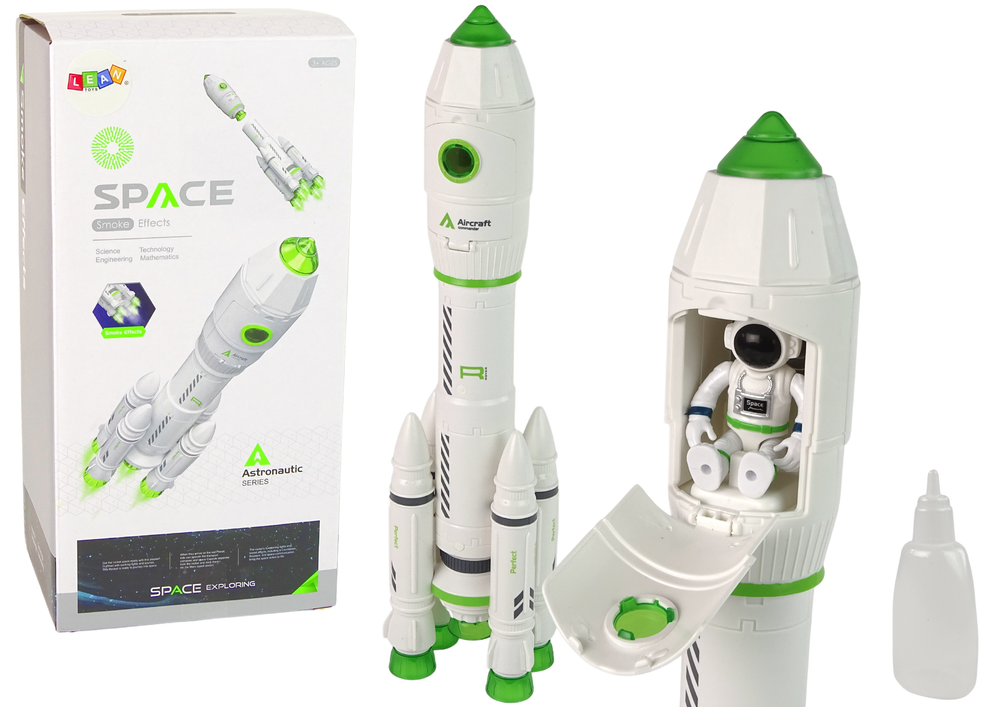 Kosmická raketa astronaut - kouř, zvuk a světla