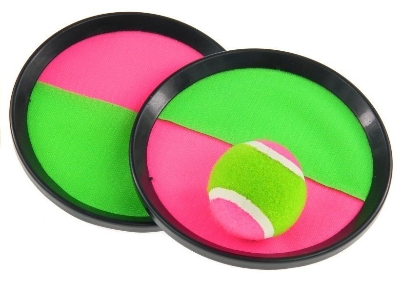 Hračka LEAN Toys - tarče a míček pro děti od 3 let, průměr tarče 17 cm, průměr míčku 6 cm — Celkový pohled