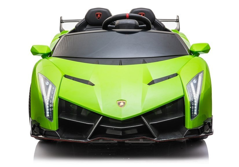 Dětské elektrické auto Lamborghini Veneno zelené LEAN CARS 2 sedadla 24V 3-5 km/h 30 kg 3-8 let — Detail