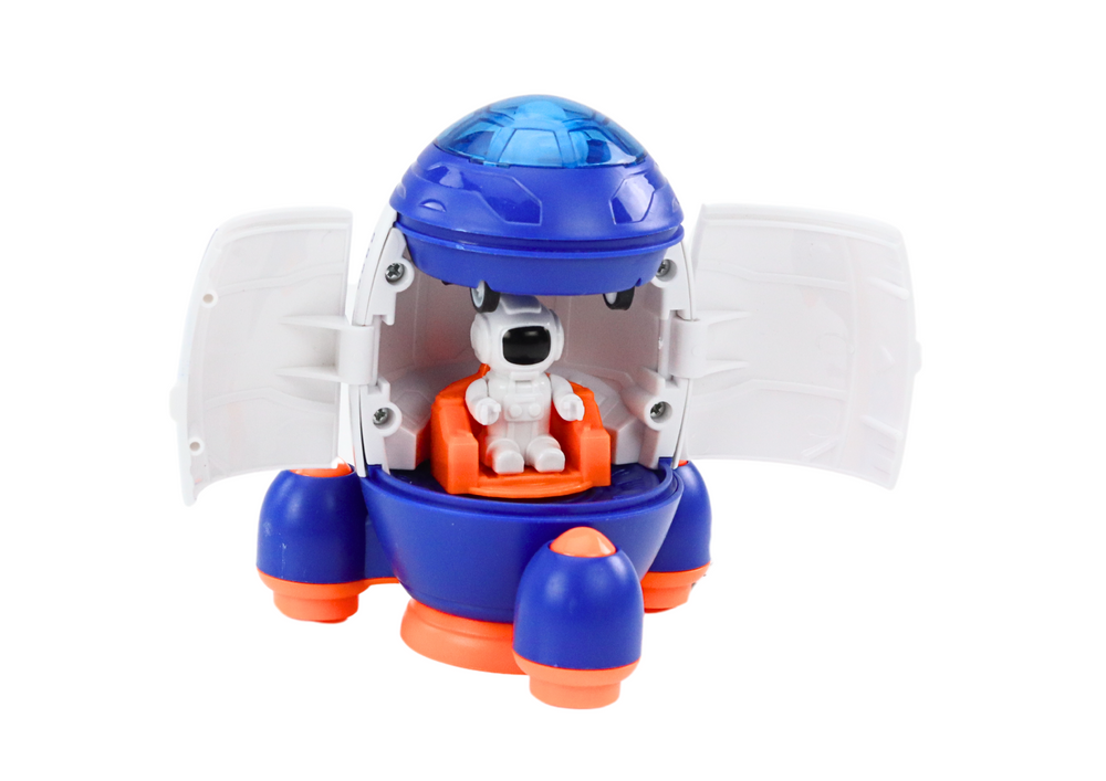 Malá Kosmická Raketka se Figurkou a Vozidlem LEAN Toys — Detail